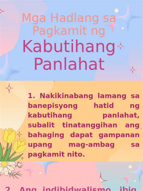 Pagkamit ng Kabutihang Panlahat – Paraan At .